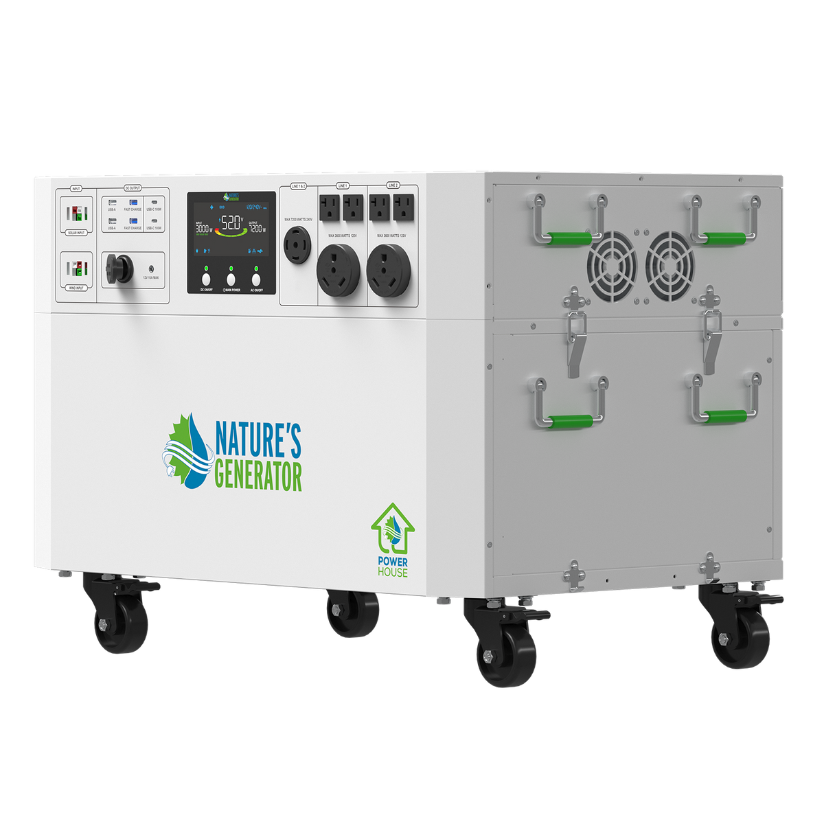 Nature's Generator Powerhouse Gen 2 Solar Bundle, Panel & Pod Options