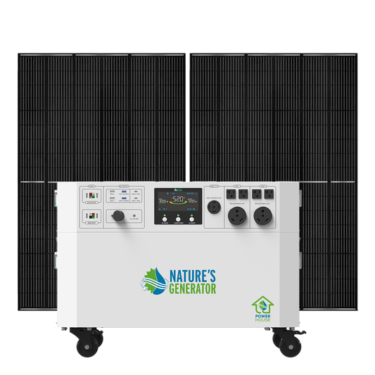 Nature's Generator Powerhouse Gen 2 Solar Bundle, Panel & Pod Options