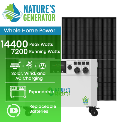 Nature's Generator Powerhouse Gen 2 Solar Bundle, Panel & Pod Options