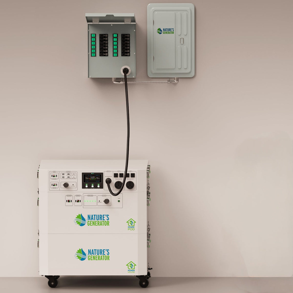Nature's Generator Powerhouse Gen 2 Solar & Wind Generator Bundle