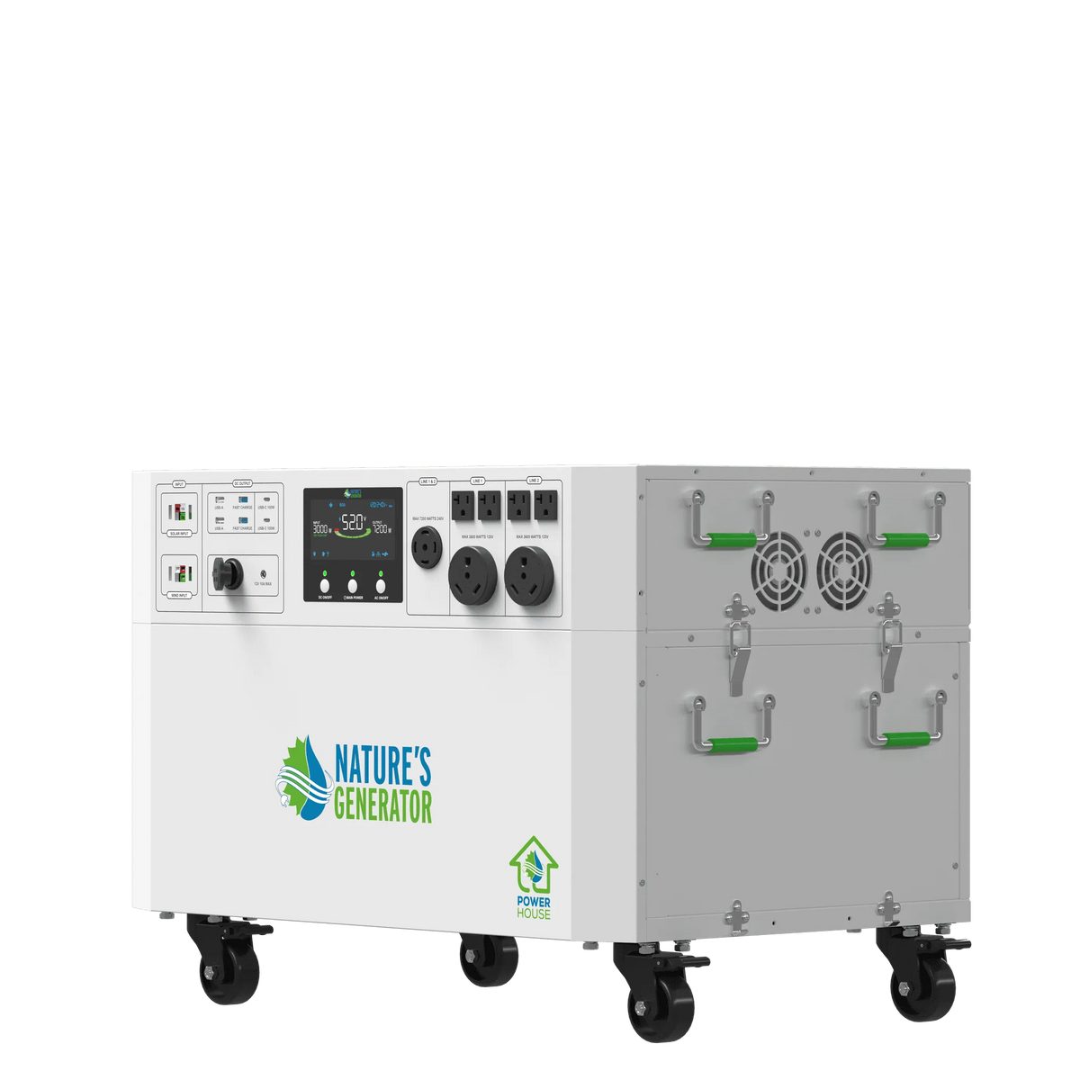 Nature's Generator Powerhouse Gen 2 Battery Backup System, 7200W