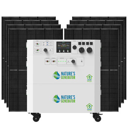Nature's Generator Powerhouse Gen 2 Solar Bundle, Panel & Pod Options