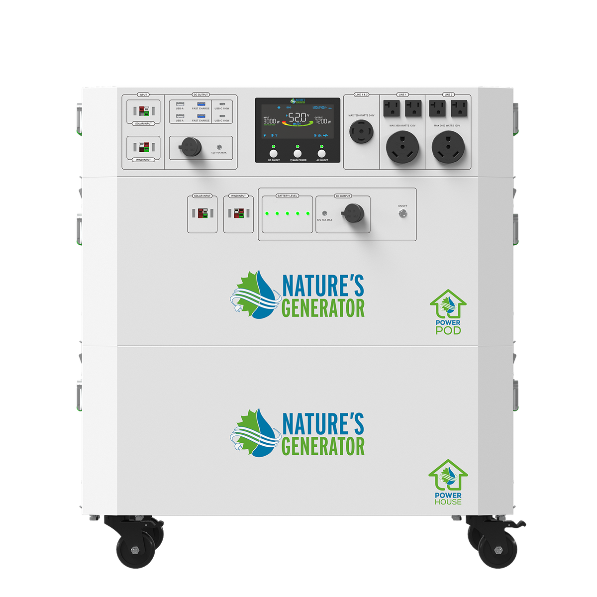 Nature's Generator Powerhouse Gen 2 Solar & Wind Generator Bundle