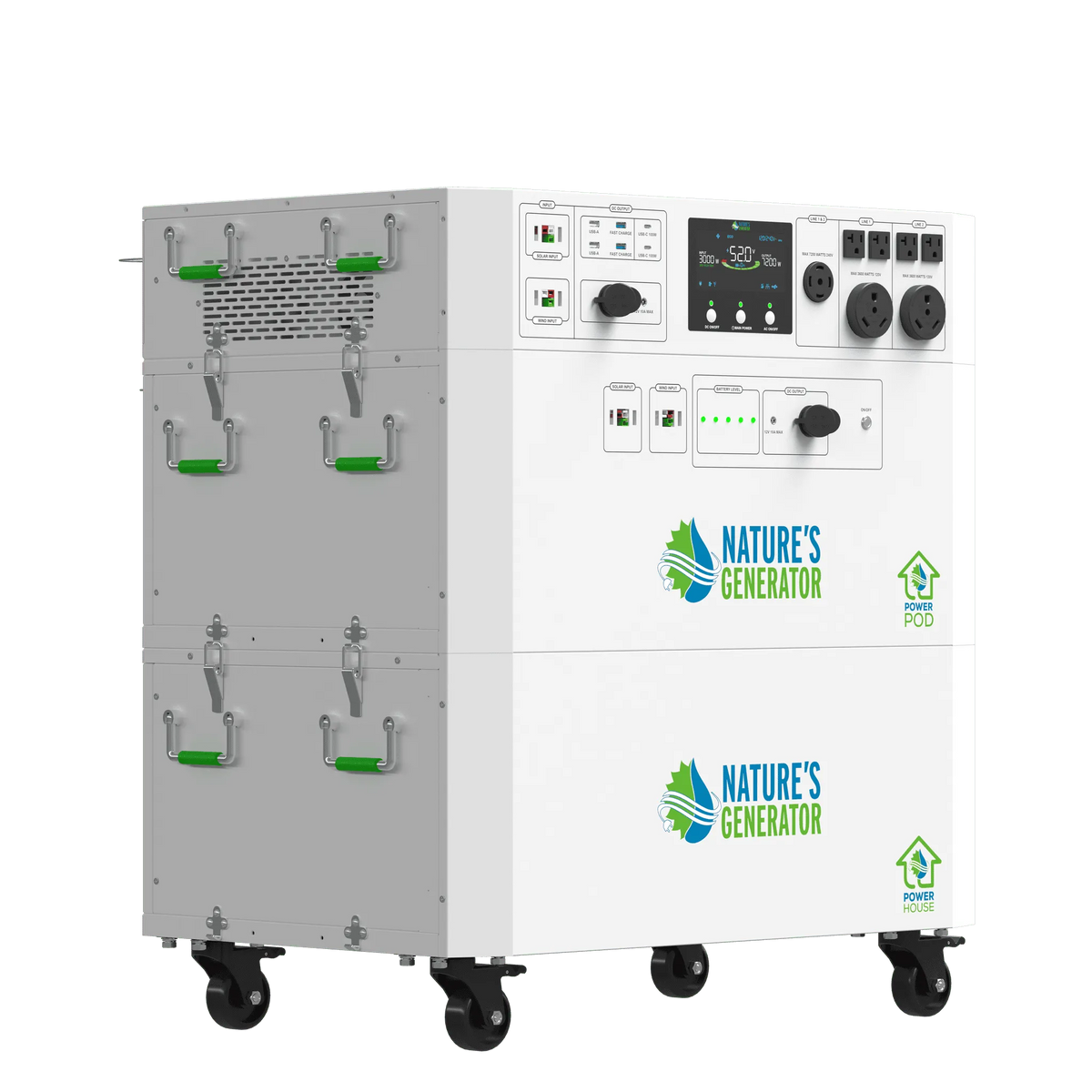 Nature's Generator Powerhouse Gen 2 Battery Backup System, 7200W