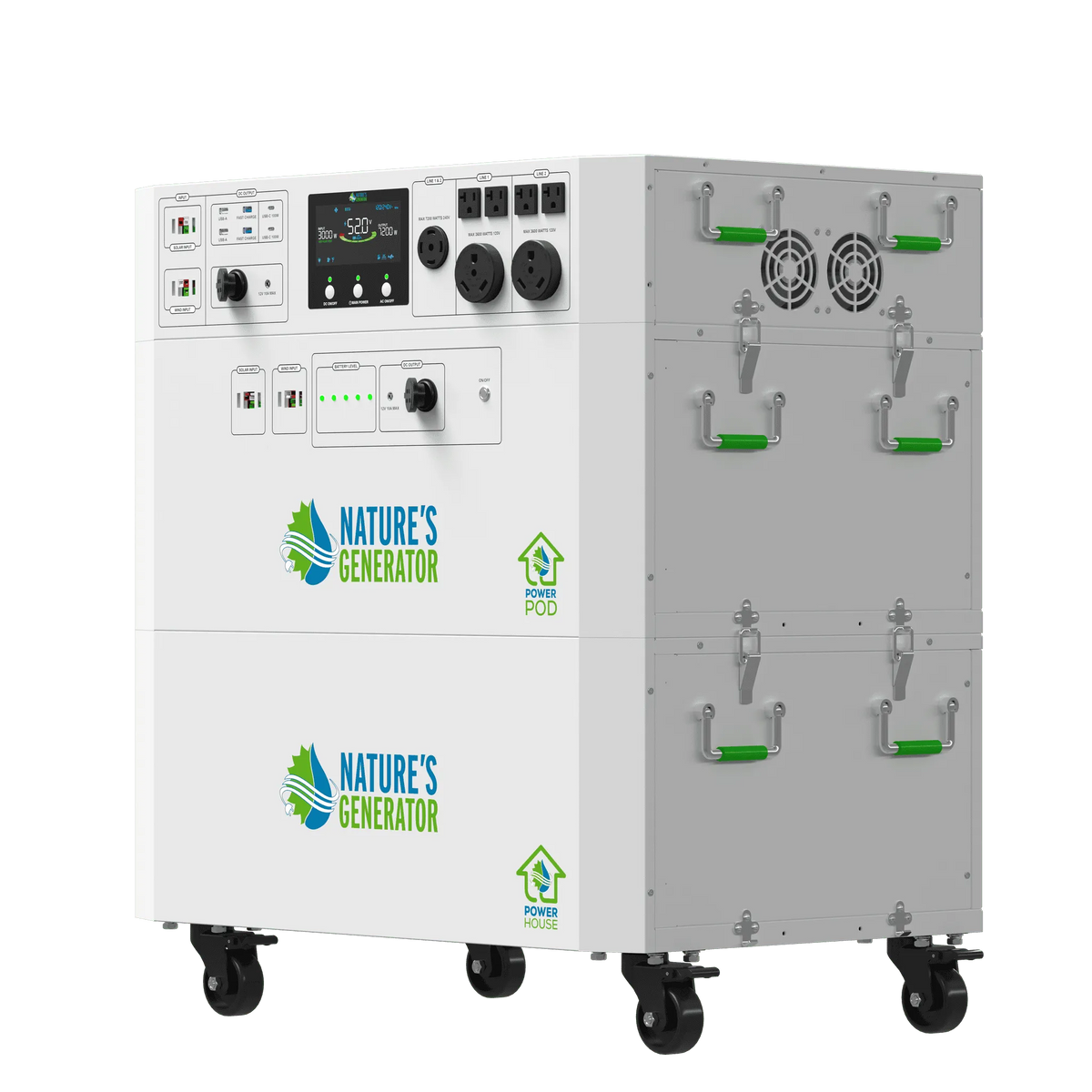 Nature's Generator Powerhouse Gen 2 Battery Backup System, 7200W