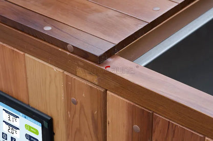 Athenas Decor Cedar Cold Plunge Tub with 1.5HP Chiller