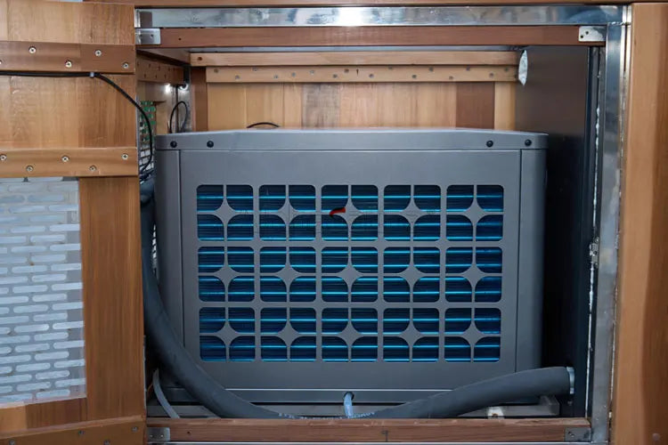 Athenas Decor Cedar Cold Plunge Tub with 1.5HP Chiller
