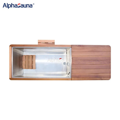 Athenas Decor Cedar Cold Plunge Tub with 1.5HP Chiller