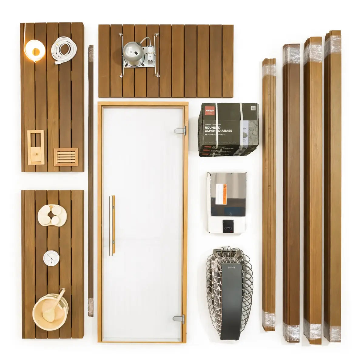 Finnish Sauna Builders 4 × 6 × 8 ft Indoor Sauna Room Kit