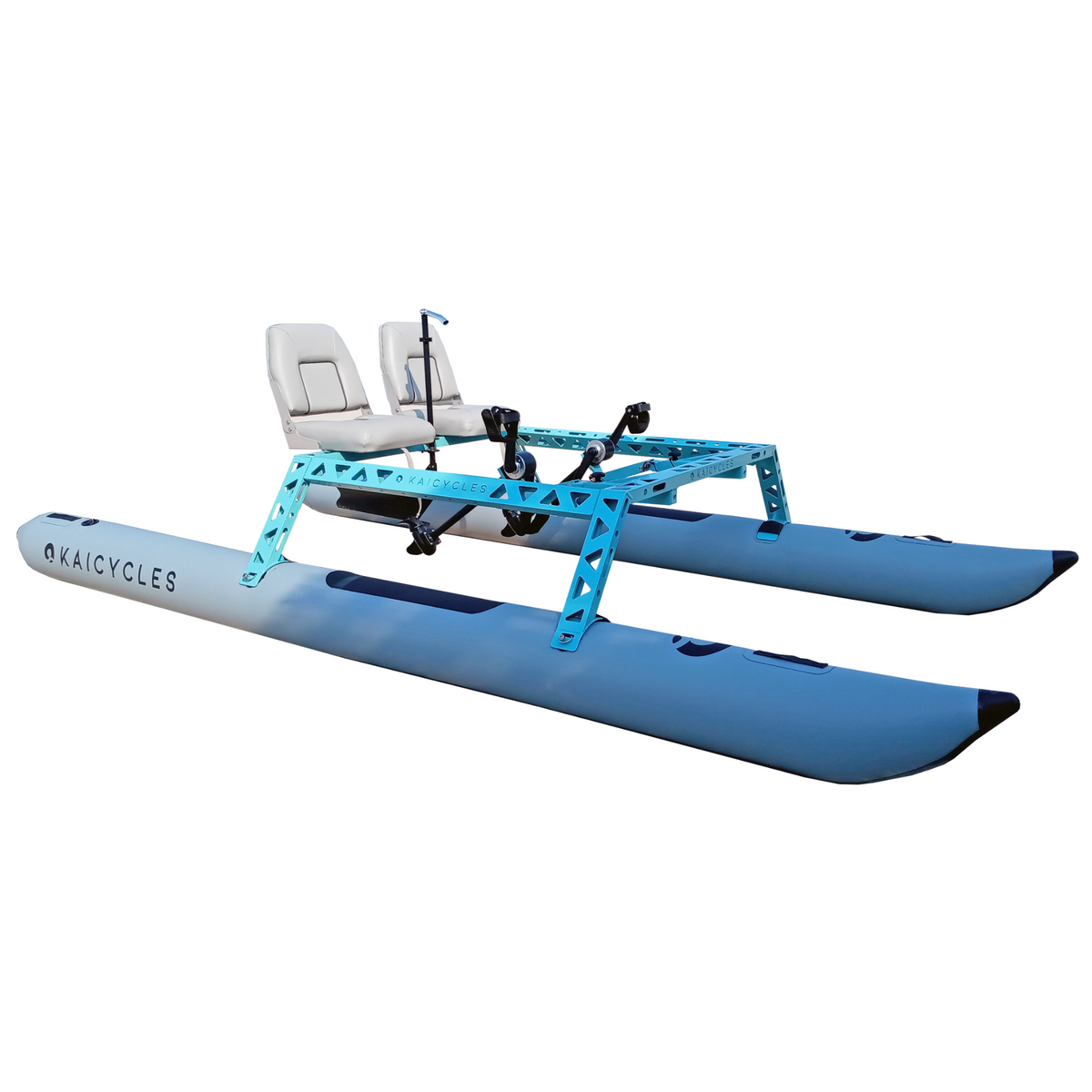 ONA Inflatable Pedal Boat, 3.7 m, 1-, 2- or 4-Seat Options