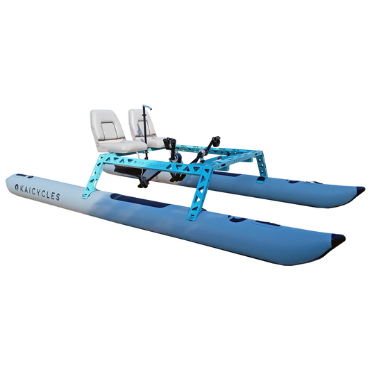 ONA Inflatable Pedal Boat, 3.7 m, 1-, 2- or 4-Seat Options