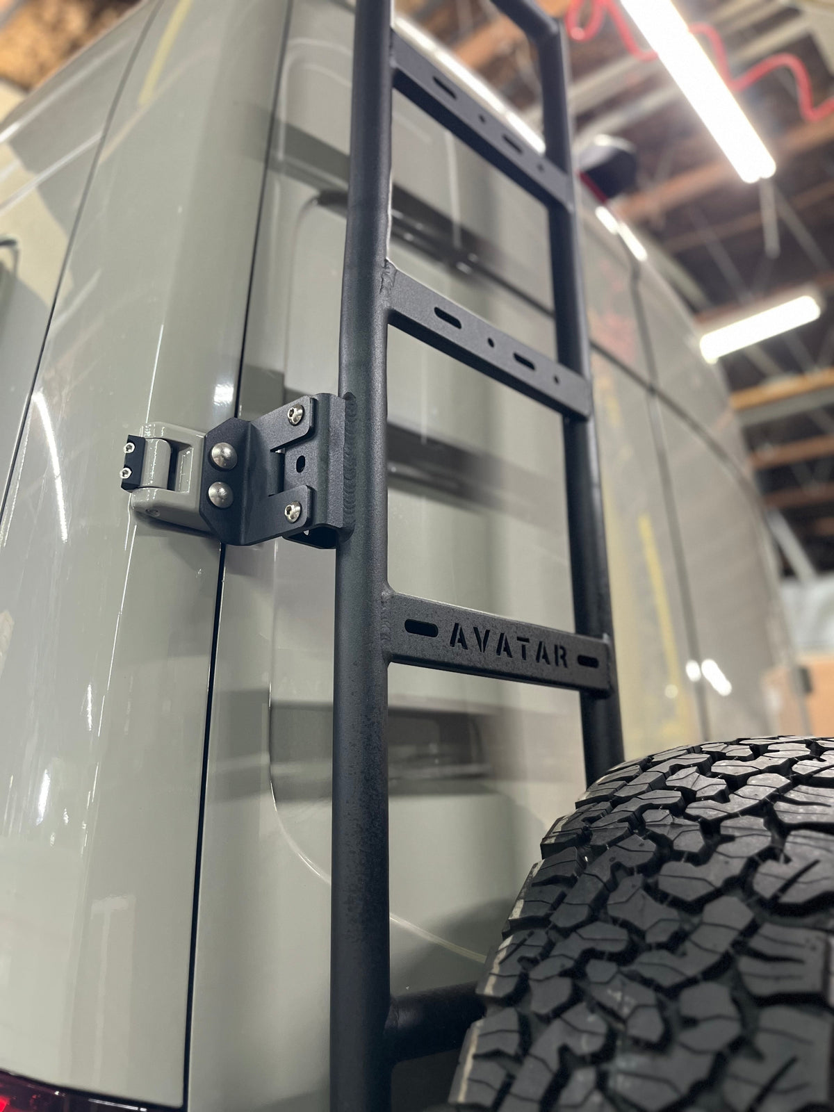 Avatar Offroad Rear Ladder & Spare Tire Carrier for Vans