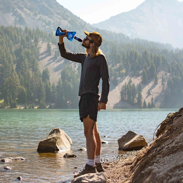 Products SP129 Squeeze Water Filtration System W/ Two 32-Oz Squeeze Pouches, Straw, and Hydration Pack Adapter