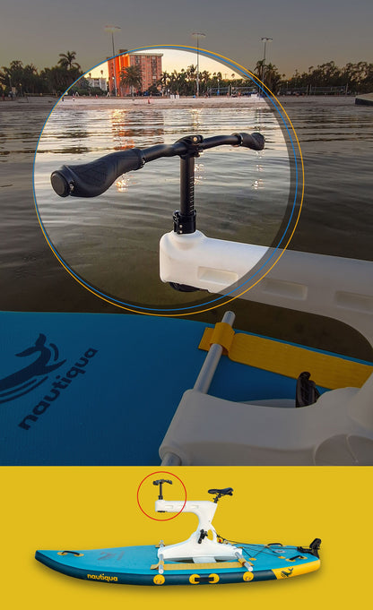Nautiqua BELIZE Inflatable Paddleboard Water Bike with Pedal Drive