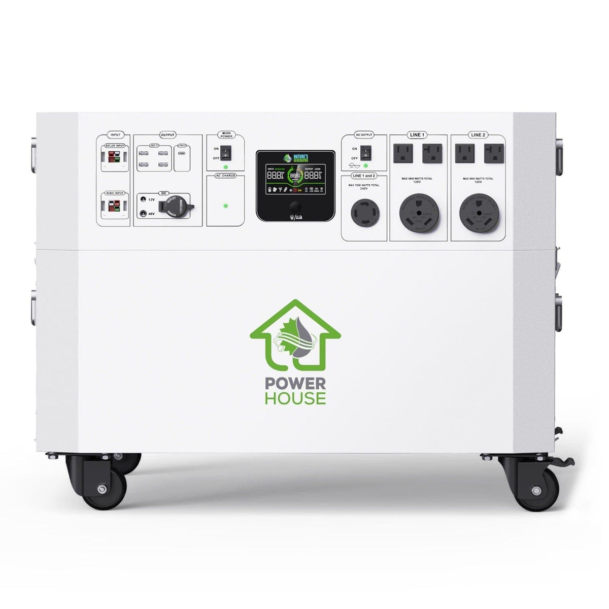 Nature's Generator Powerhouse Gold PE Battery Backup System, 4800Wh