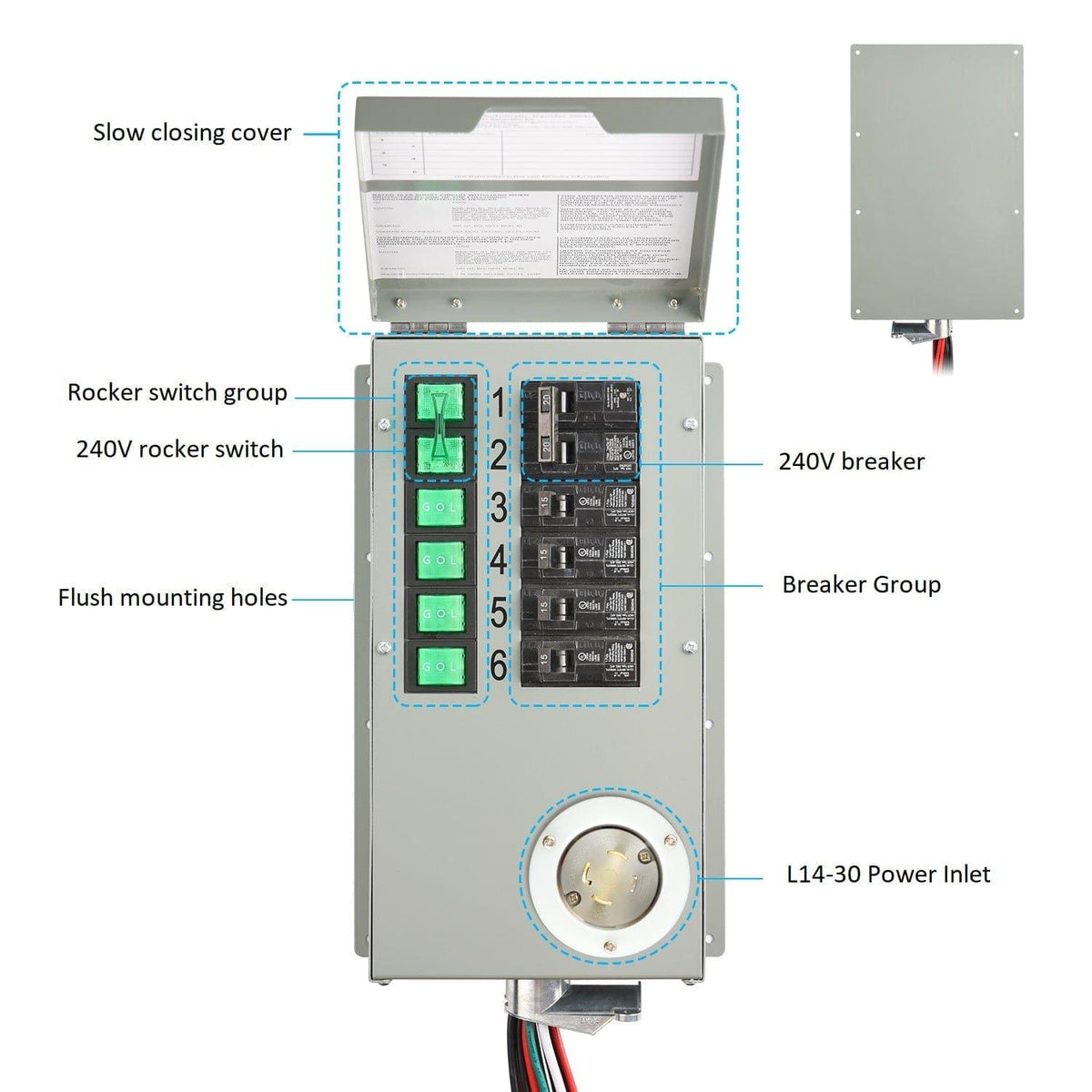 Nature's Generator Powerhouse Gold PE Battery Backup System, 4800Wh