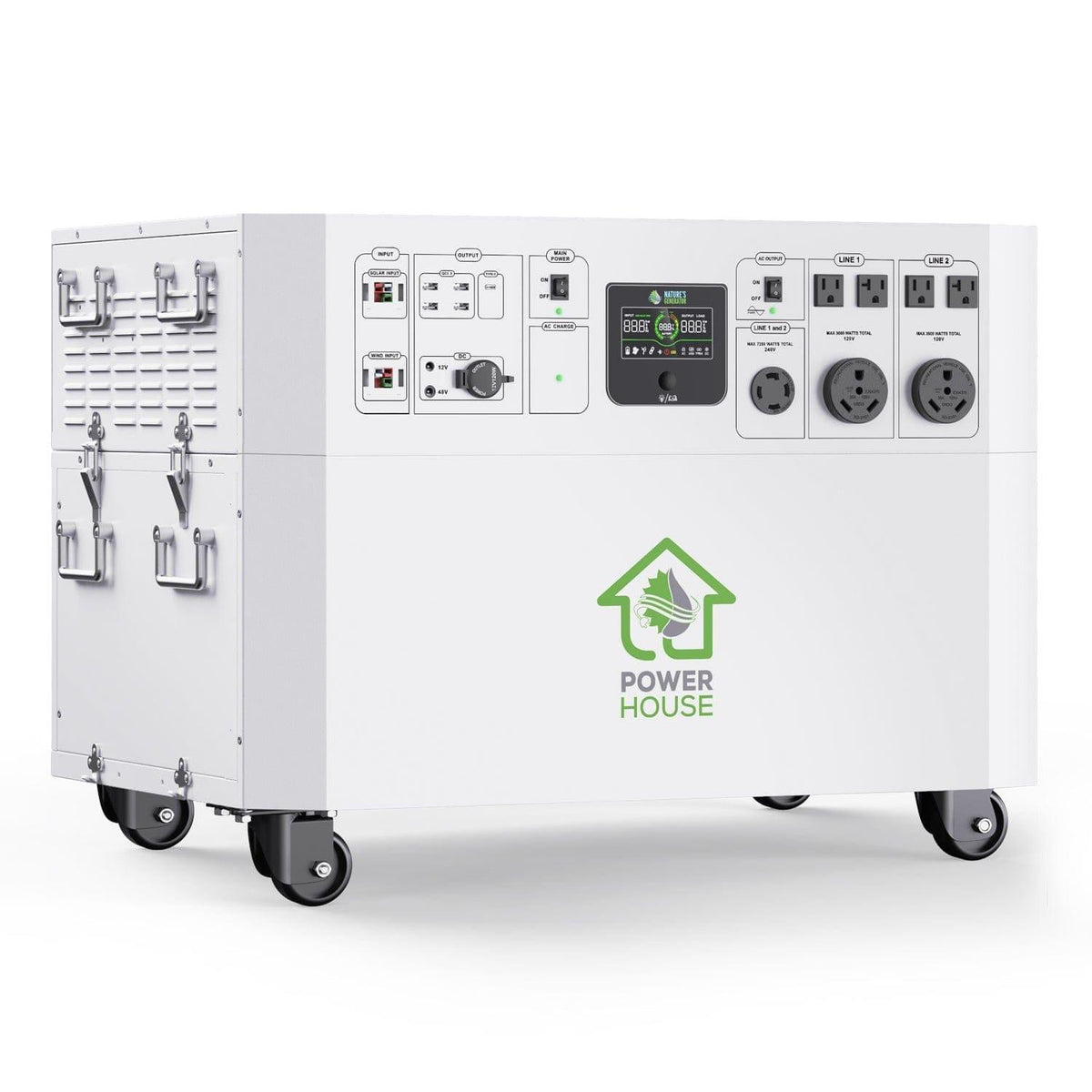 Nature's Generator Powerhouse Gold PE Battery Backup System, 4800Wh