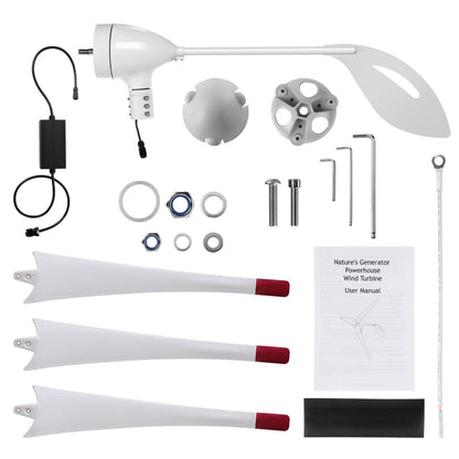 Nature's Generator 350W Wind Turbine with Controller & 100-Foot Cable