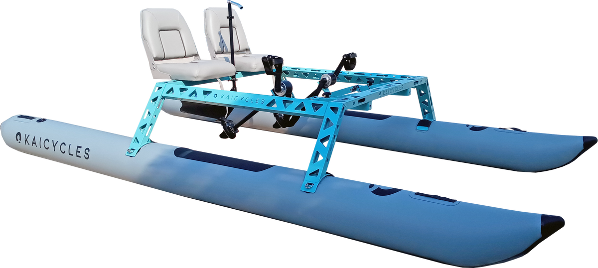 ONA Inflatable Pedal Boat, 3.7 m, 1-, 2- or 4-Seat Options