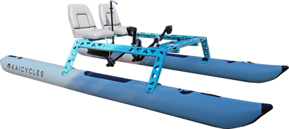 ONA Inflatable Pedal Boat, 3.7 m, 1-, 2- or 4-Seat Options