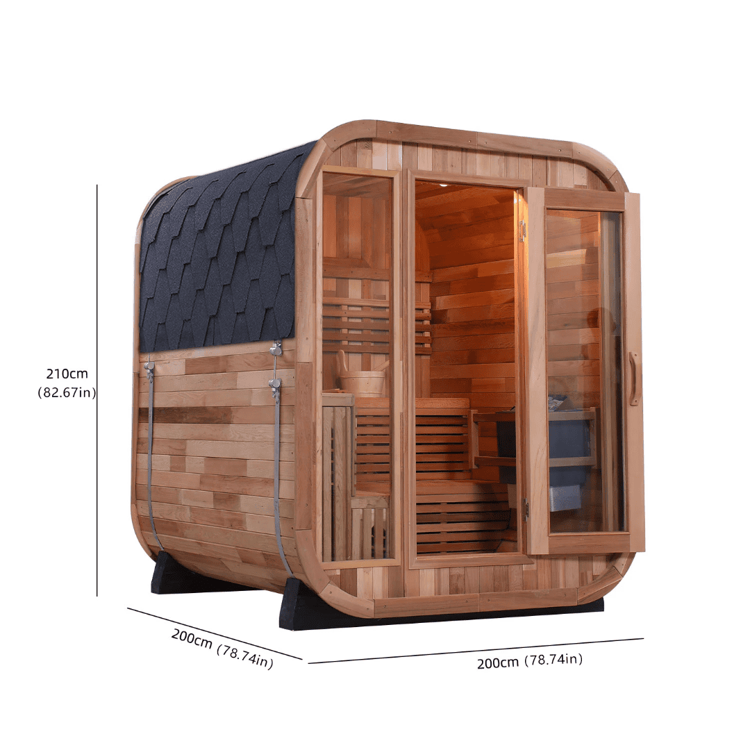 DONJOHNSTYLE4URHOME 4-Person Sauna with 9kW Electric Heater