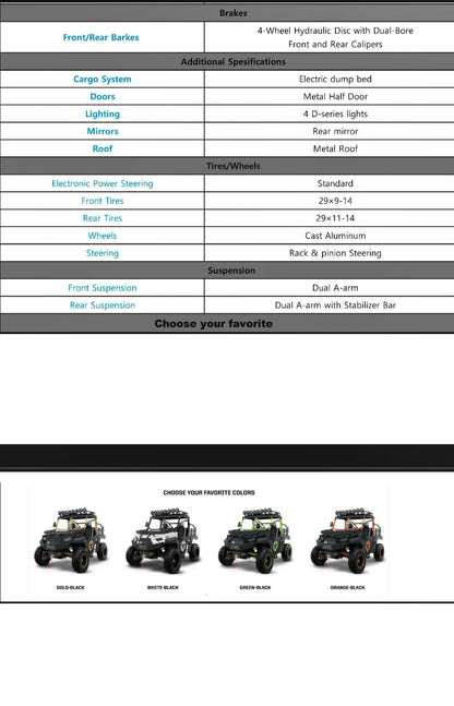 DONJOHNSTYLE4URHOME 1000cc 2-Seat UTV