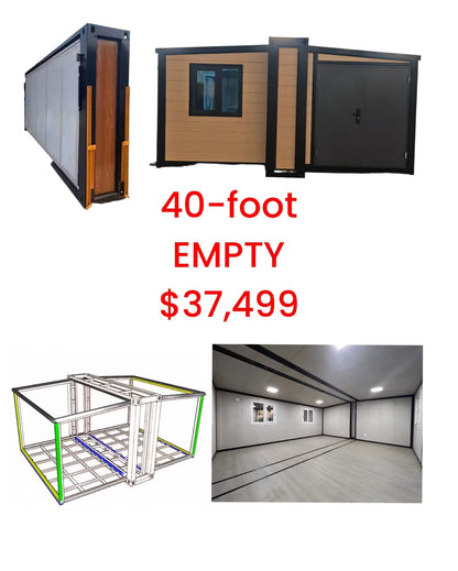 DONJOHNSTYLE4URHOME Folding Tiny Home with Interior Options