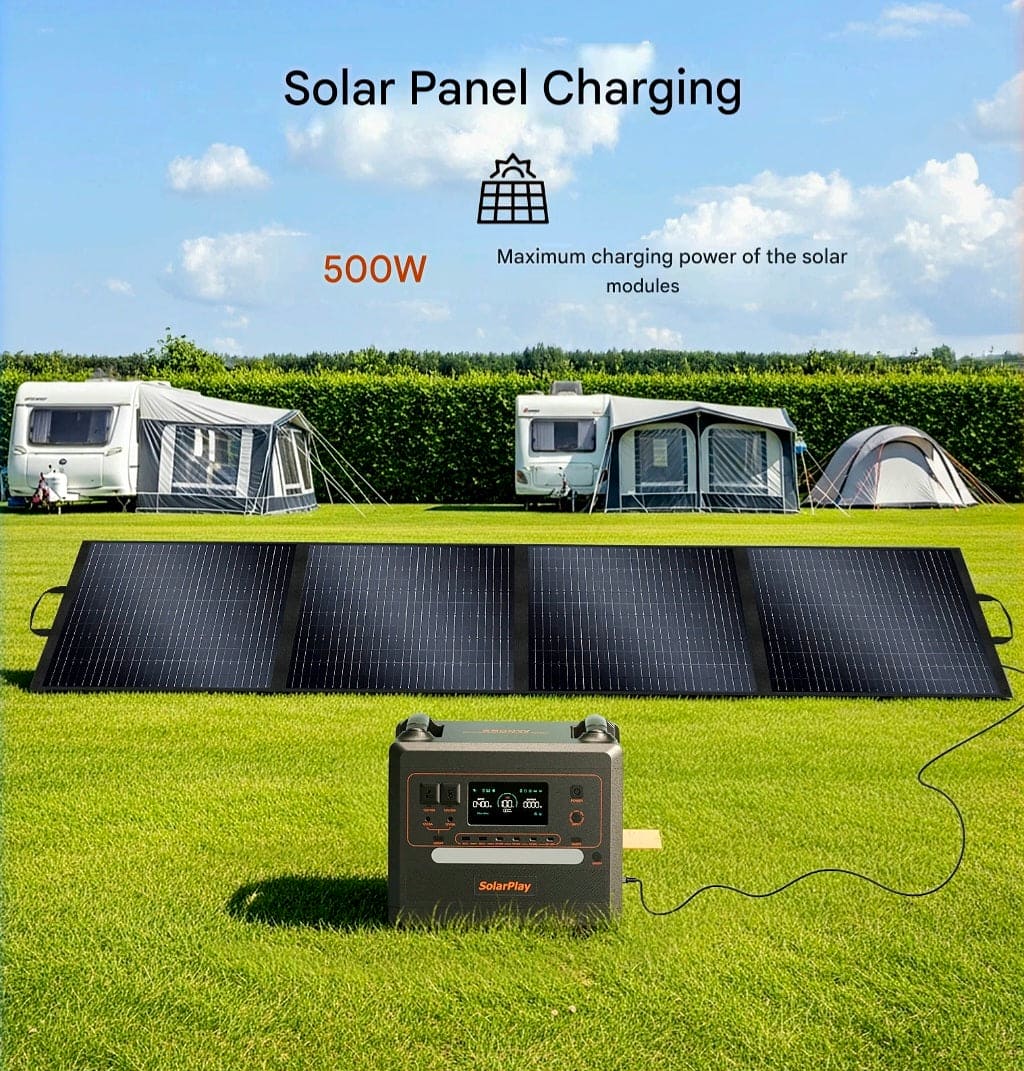 SolarPlay Portable Power Station & 200W Solar Panel, Model Options