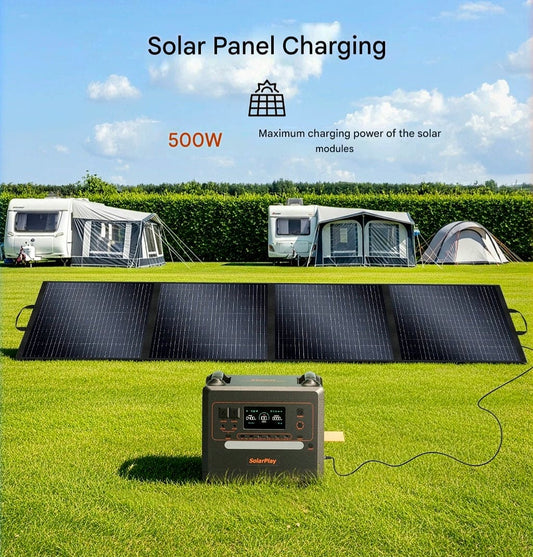 SolarPlay Portable Power Station & 200W Solar Panel, Model Options