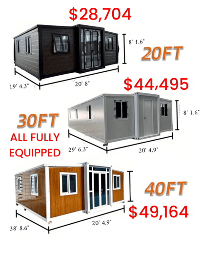 DONJOHNSTYLE4URHOME Expandable Tiny Home, 10-ft to 40-ft Options