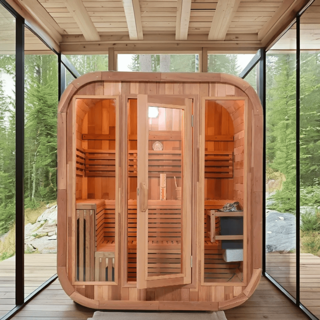 DONJOHNSTYLE4URHOME 4-Person Sauna with 9kW Electric Heater