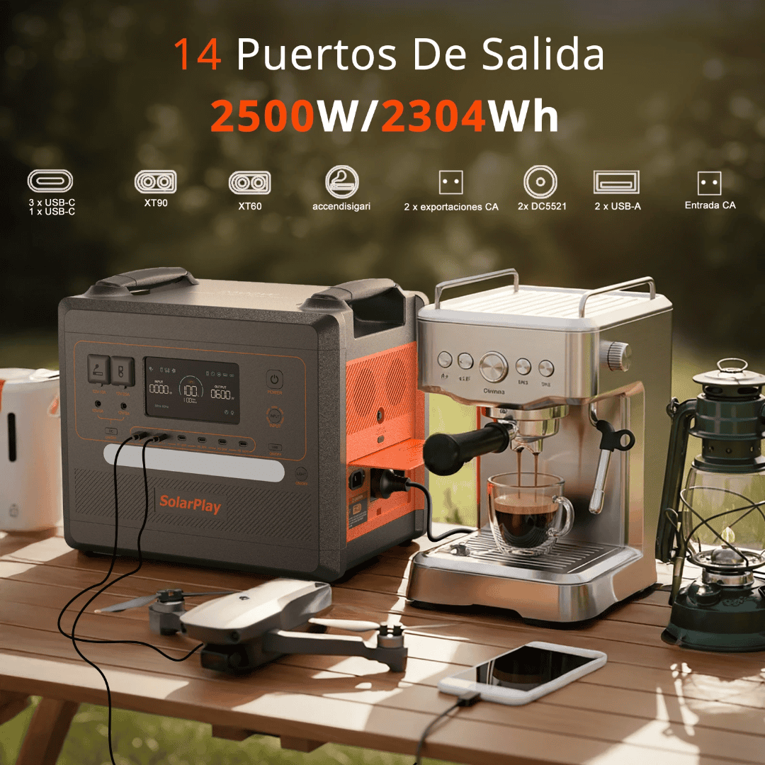 SolarPlay Portable Power Station & 200W Solar Panel, Model Options
