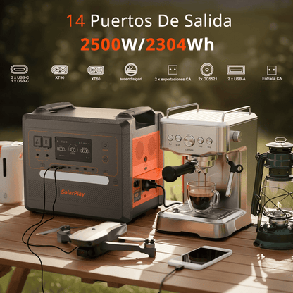 SolarPlay Portable Power Station & 200W Solar Panel, Model Options