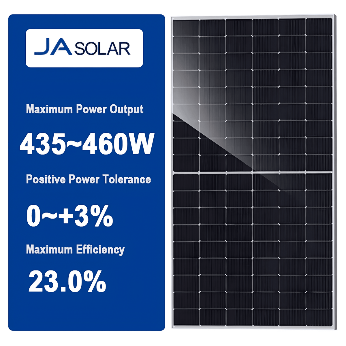 JA Solar 455W Bifacial N-Type TOPCon Solar Panels, 16-Pack