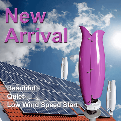 Smaraad ST-1KW Tulip Wind Generator, 24V or 48V, Pole Excluded