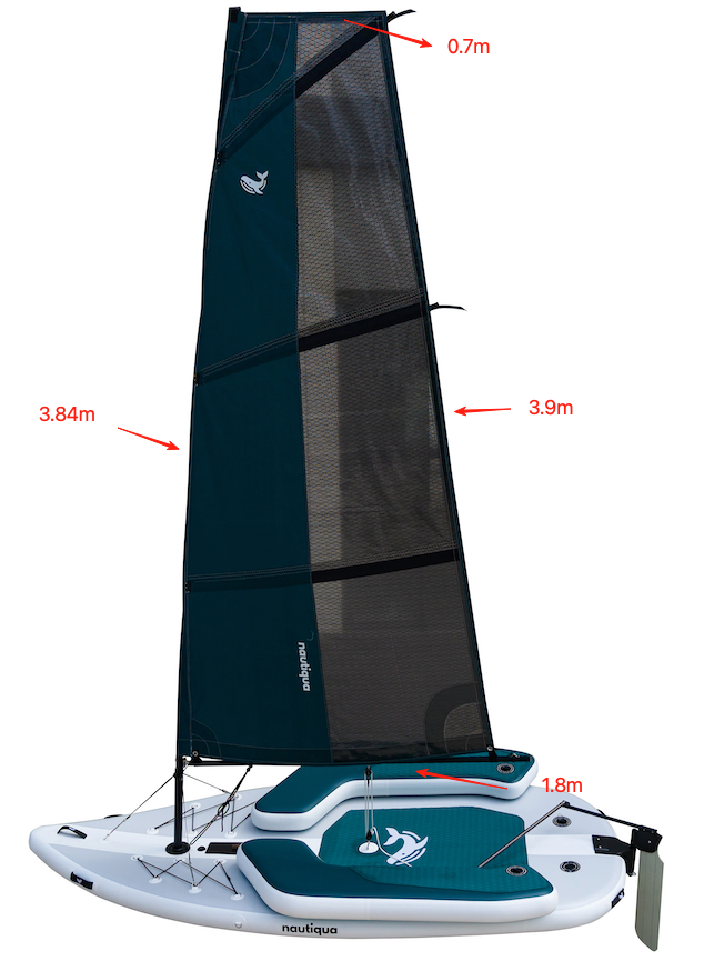 Nautiqua STARSAIL 2-Person Inflatable Sailing Dinghy, 10 ft 6 in